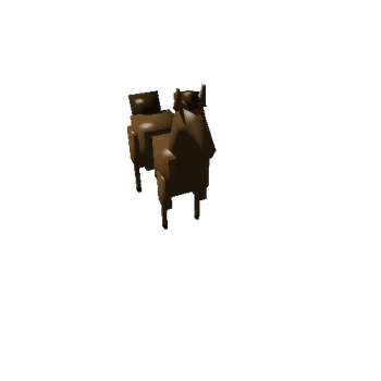 WESTERN 3D SET HORSE1 Super Simple Western Town - Low Poly